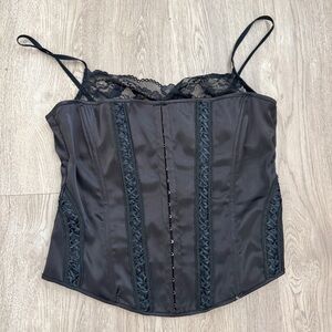 Elegant Black Lace Crop Top